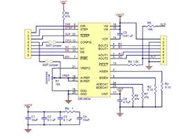 DRV8834 low-voltage stepper motor driver carrier - schematic